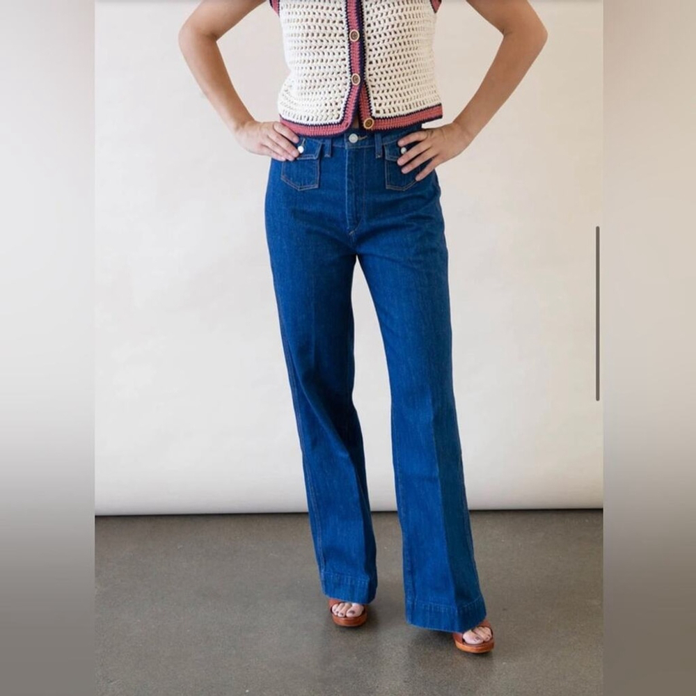 NWT RE/DONE 70s Pocket Wide Leg SZ 29 - Picture 2 of 9